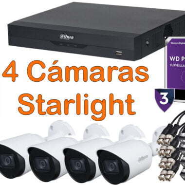kit 4 cámaras starlight