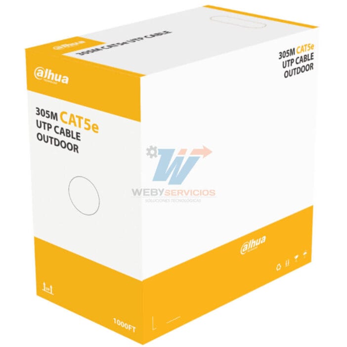 DAHUA DH-PFM920-5EU - Bobina de Cable UTP para Exterior Cat5e