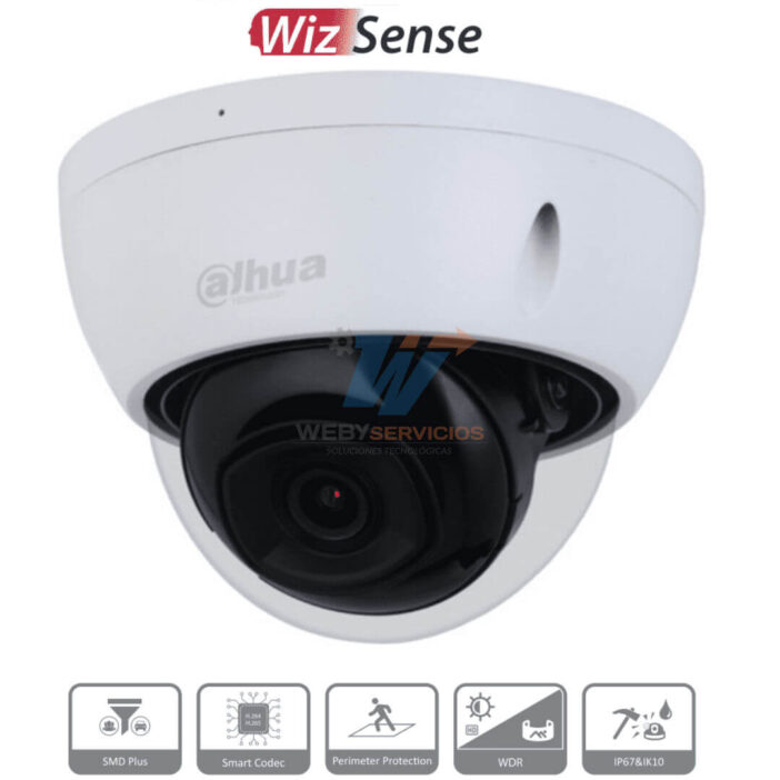 DAHUA IPC-HDBW2541E-S DAHUA IPC-HDBW2541E-S - Camara IP Domo Antivandalica de 5 Megapixeles