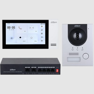 DAHUA KTP01L S Kit de Videoportero IP con Frente de Calle Metálico Antivandálico 2MP