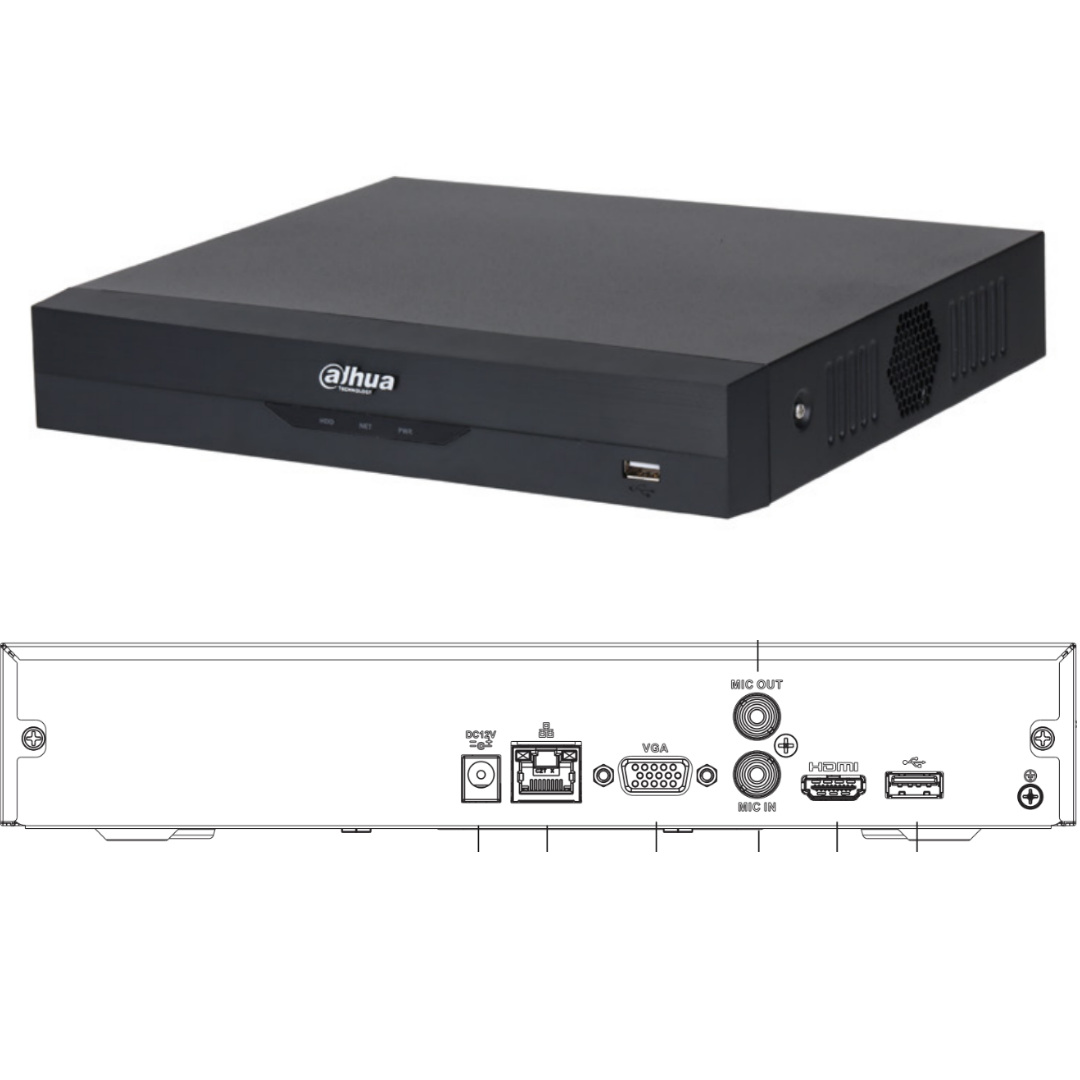 DAHUA NVR2116HS-I2 8 Megapixeles 4k sin poe DAHUA NVR2116HS-I2 8 Megapixeles 4k sin poe