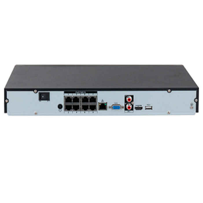 DAHUA NVR2208-8P-I2 - NVR de 8 Megapixeles 8 poes