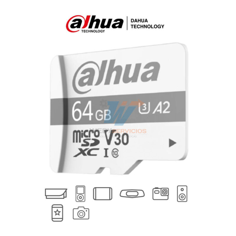 DAHUA TF-P100/64 GB - Dahua Memoria Micro SD de 64 GB UHS-I