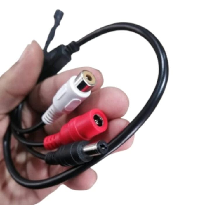 Micrófono para dvr ANXBA09 Microfono amplificado 12 VDC 56 dB