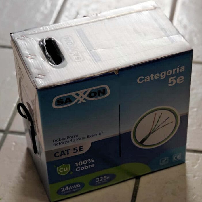 caja de cable saxxon outp cat5e 100m
