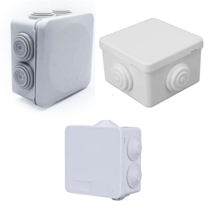 caja de conexiones estanca para cámaras de seguridad