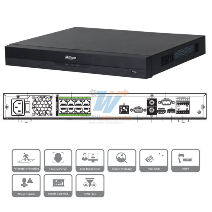 grabador nvr DAHUA NVR5208-8P-EI