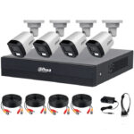 kit cámaras dahua de 2mp clave DHT0250042 con luz y microfono