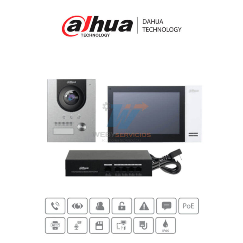 DAHUA KTP01L(S) - Kit de Videoportero IP