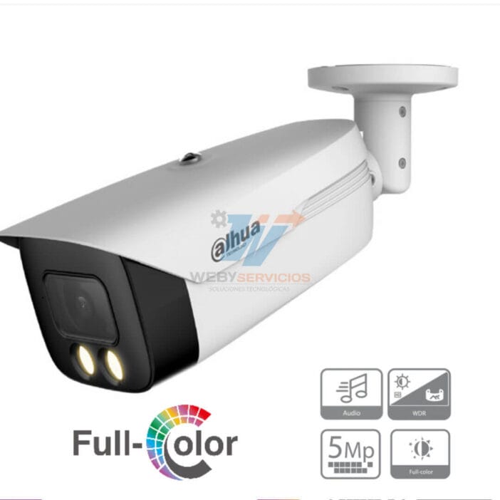 DAHUA HAC-HFW1509MH-A-LED - Camara Bullet Full Color de 5 Megapixeles