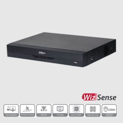 DAHUA XVR5108HE-4KL-I3 - DVR 8 Canales 4K/ WizSense/ H.265+/ 8 Canales HDCVI +8 IP