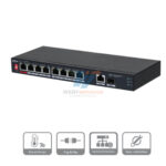 DAHUA PFS3110-8ET1GT1GF-96 -Switch PoE de 10 Puertos fibra gigabit