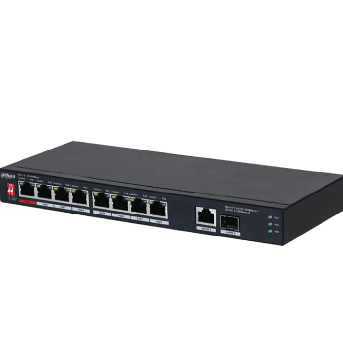 DAHUA PFS3110-8ET1GT1GF-96 -Switch PoE de 10 Puertos mas fibra DAHUA PFS3110-8ET1GT1GF-96 -Switch PoE de 10 Puertos mas fibra