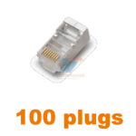 SAXXON S901B - Conector plug RJ45 para cable UTP/FTP /CAT 5E / Blindado / Paquete 100 piezas