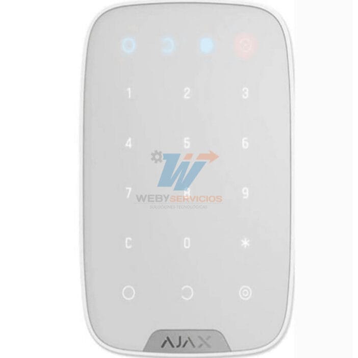 AJAX KeypadW - Teclado táctil inalámbrico con soporte de pared