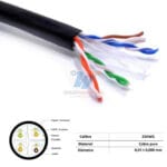 cable utp SAXXON OUTP6COP150NE 150 metros cat6 cable utp SAXXON OUTP6COP150NE 150 metros cat6