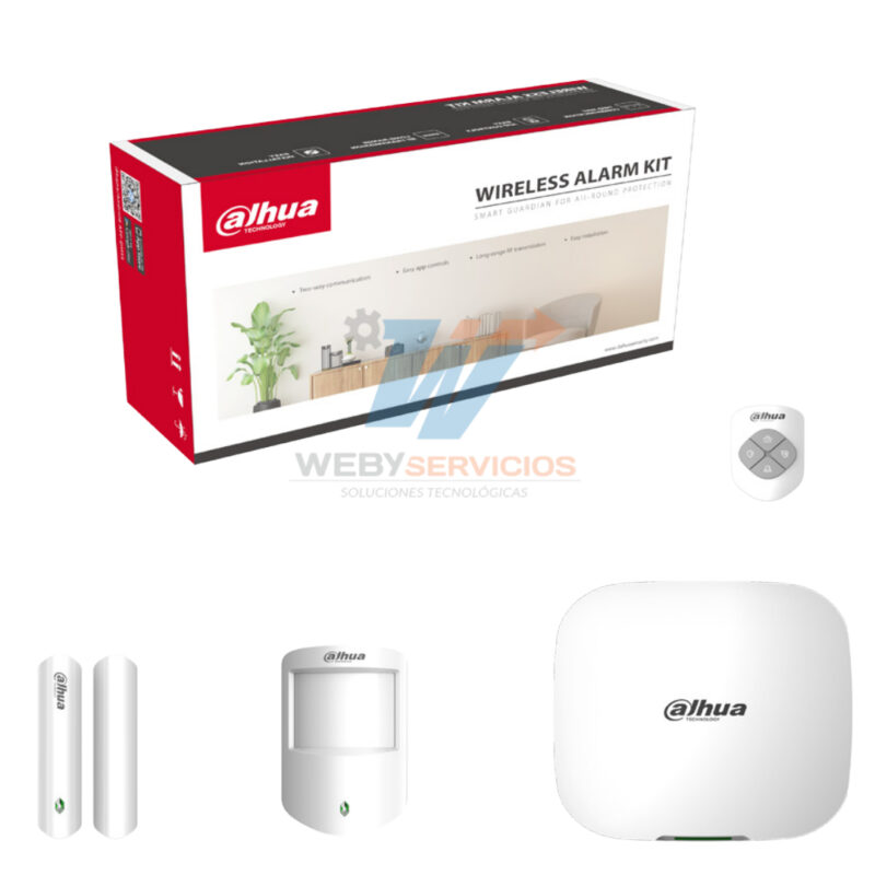 paquete alarma kit DAHUA DHI-ART-ARC3000H-03-FW