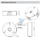 dimensiones caja de conexiones dahua PFA13G