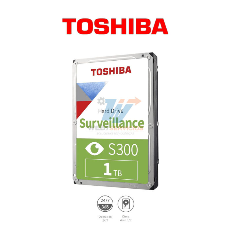 TOSHIBA HDWV110UZSVA 1 TB Serie S300 Disco de vigilancia