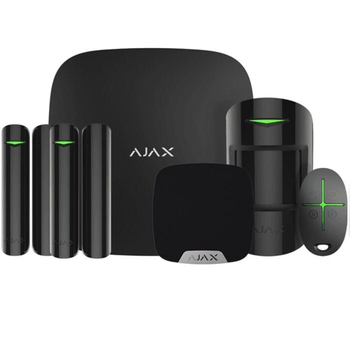 Kit de alarma residencial ajax color negro Kit de alarma residencial ajax color negro