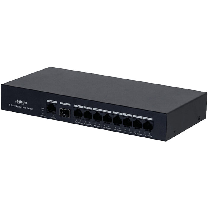 DAHUA DH-PFS3110-8GT-65 - Switch PoE inteligente con 8 puertos Gigabit