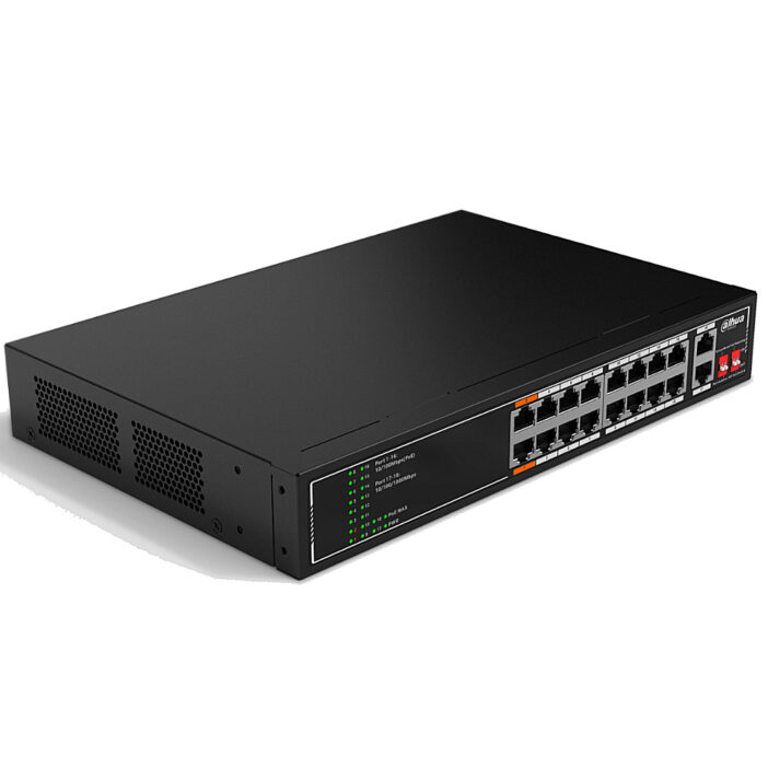 DAHUA SF1018LP Switch 16 PoE 18 Puertos 135 Watts