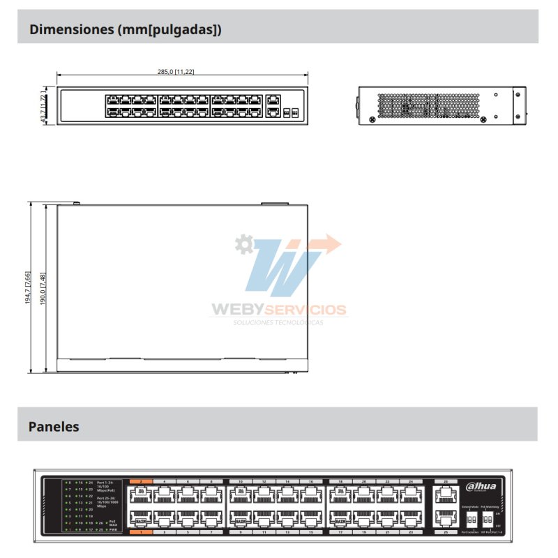 datasheet DAHUA DH-SF1026LP ficha tecnica