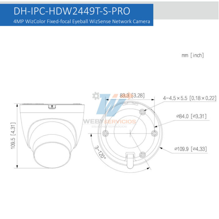 especificaciones DH-IPC-HDW2449T-S-PRO