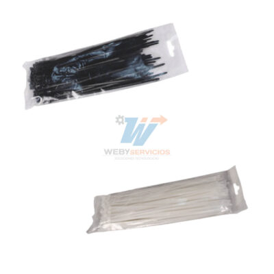 SAXXON CN36X150 100 piezas cinchos blancos cinchos negros