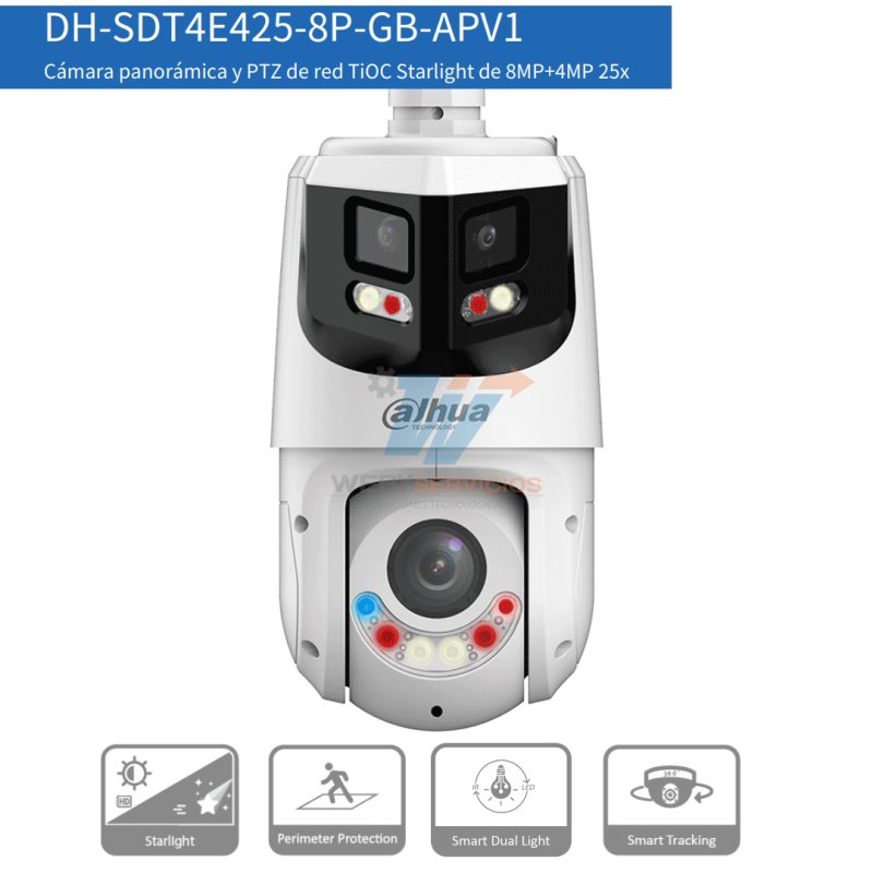 ptz 4k DH-SDT4E425-8P-GB-APV1 DHT0060104
