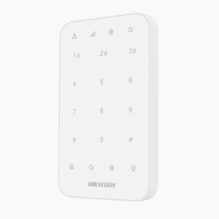 teclado inalámbrico alarma hikvision ax pro DS-PK1-E-WB
