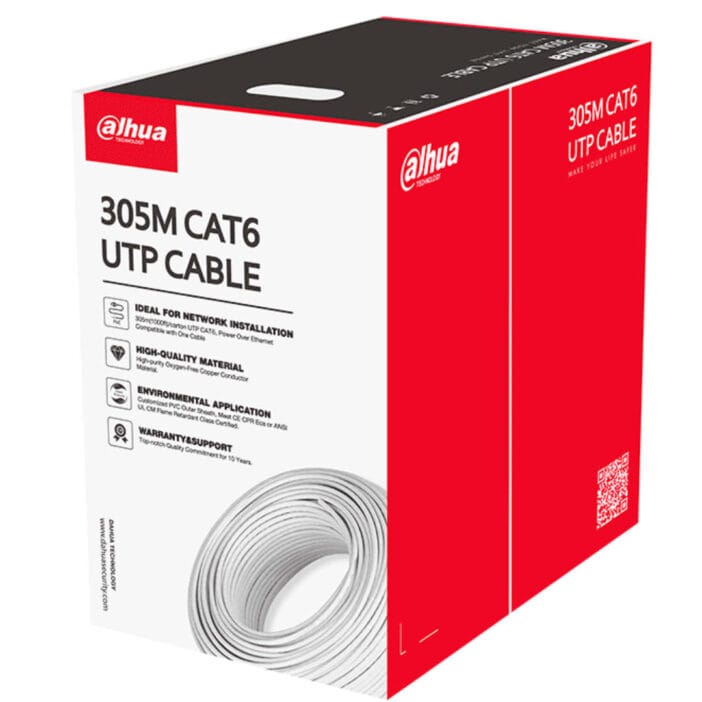 bobina DAHUADH-PFM920I-6UN-C cat6 blanco