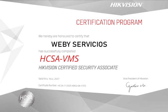 certificacion hikvision hcsa vms