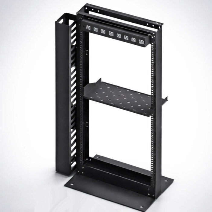 kit rack 24 ur con organizador