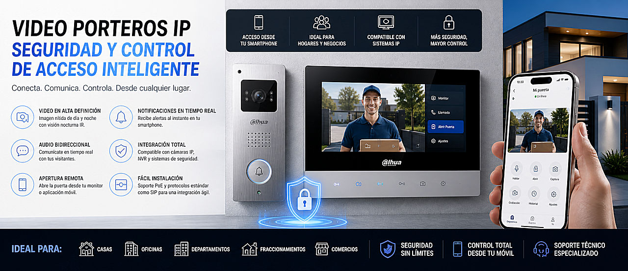 video portero dahua hikvision y control de acceso