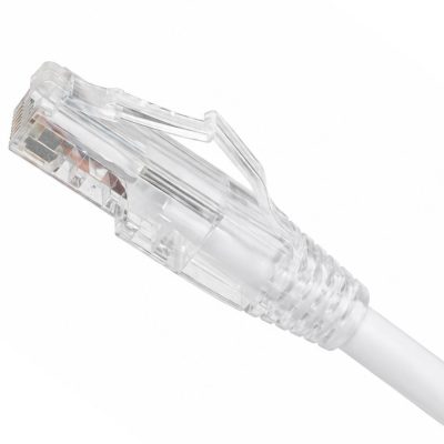 cable ponchado con bota transparente alivio tension