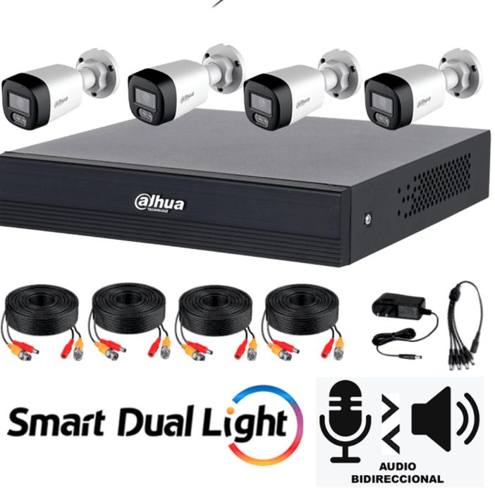 kit 4 camaras dahua audio bidireccional kit 4 camaras dahua audio bidireccional